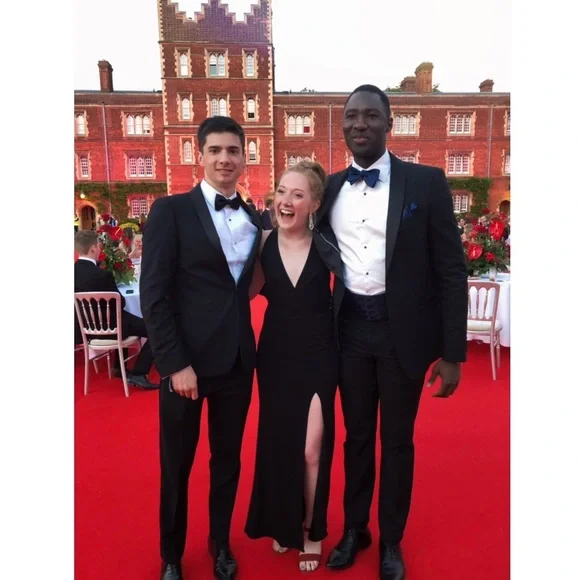 Black Deep V Formal Dress - Picture 5 of 5